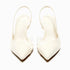 Elegant Open-Back Pointed Toe Sandals for Women - Perfect Bridal and Office Footwear